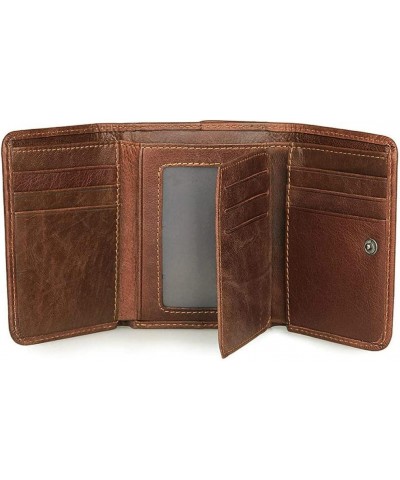 Wallet Blocking Anti Theft Three Fold Business Card Holder Man Purse Leather Wallets for Men $48.32 Wallets