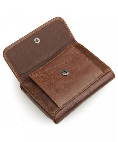 Wallet Blocking Anti Theft Three Fold Business Card Holder Man Purse Leather Wallets for Men $48.32 Wallets