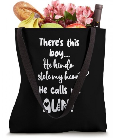 Gift from Nephew for Sister This Boy Calls Me Aunt Tote Bag $16.80 Totes