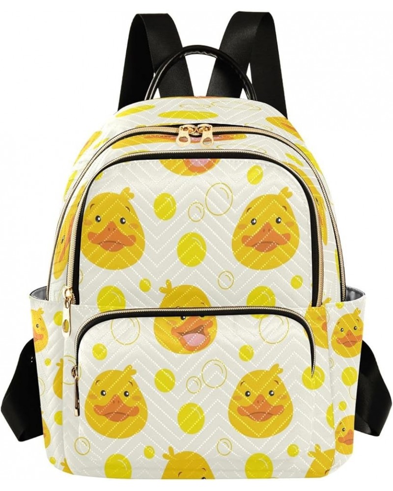 Ducky Cartoon Mini Backpack Purse for Women, Travel Backpack Fashion Backpack Lightweight Shoulder Bag Small Casual Daypack M...