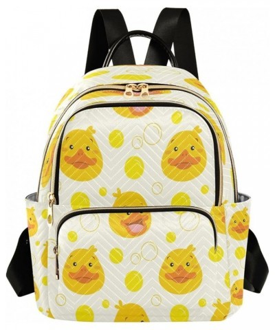 Ducky Cartoon Mini Backpack Purse for Women, Travel Backpack Fashion Backpack Lightweight Shoulder Bag Small Casual Daypack M...