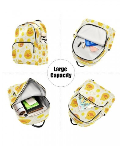 Ducky Cartoon Mini Backpack Purse for Women, Travel Backpack Fashion Backpack Lightweight Shoulder Bag Small Casual Daypack M...