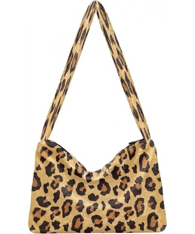 Leopard Print Design One Shoulder Purse, Fluffy Tote Women Designers Hobo Bags Leopard Animal Print2 $8.82 Totes