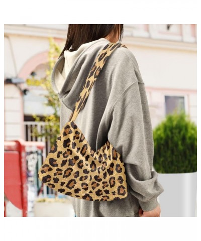 Leopard Print Design One Shoulder Purse, Fluffy Tote Women Designers Hobo Bags Leopard Animal Print2 $8.82 Totes