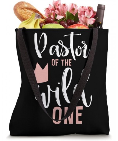 Pastor of Wild One Girl 1st Birthday Pink First Thing Priest Tote Bag $13.92 Totes