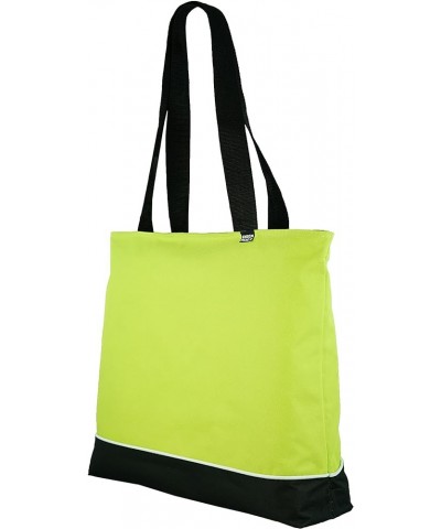 Shoulder Tote Bag with Zipper Lime $9.14 Totes