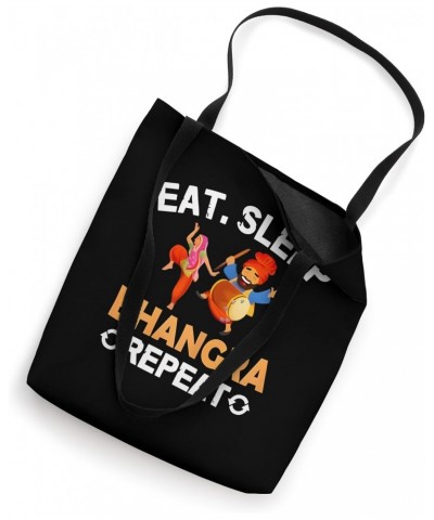 Eat Sleep Bhangra Repeat Indian Punjabi Sikhs Men Women Tote Bag $14.39 Totes