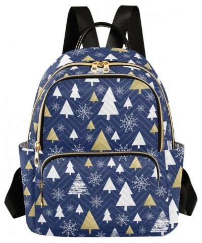 Christmas Forest Snowflakes Fashion Backpack Purse for Women Multipurpose Casual Daypack with Multi Pockets & Secured Zipper ...