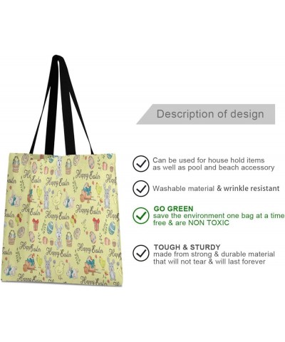 Canvas Tote Bag for Women with Pocket,Canvas Tote Purse Work Tote Bag Canvas Shopping Bag Easter 2 $12.87 Totes