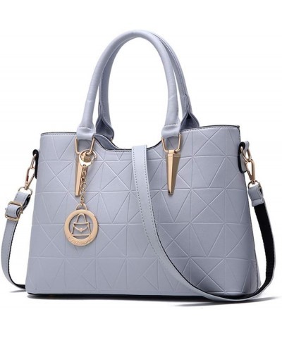 Women Tote Bag Fashion Handbag and Purse Leather Shoulder Bag Top Handle Satchel Grey $20.28 Totes