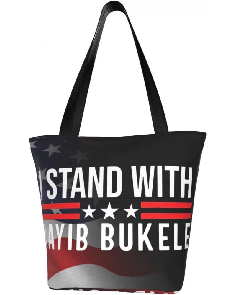 I Stands With Bukele Fashion Shoulder Bag Large Capacity For Man Or Woman $19.12 Totes