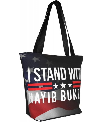 I Stands With Bukele Fashion Shoulder Bag Large Capacity For Man Or Woman $19.12 Totes