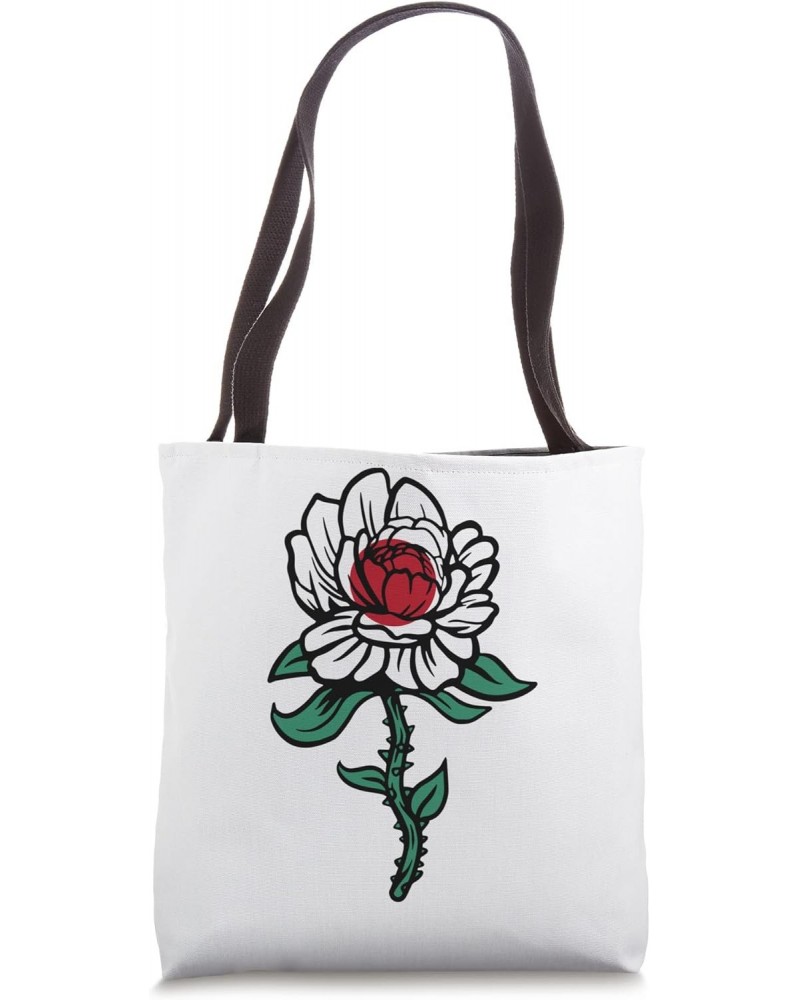 Japan Flag Flower Rose Pet Funny Cherry Blossom Anime Sakura Tote Bag $15.00 Totes