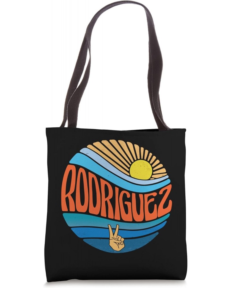 Rodriguez Shirt Vintage Sunset Rodriguez Groovy Tie Dye Tote Bag $16.08 Totes