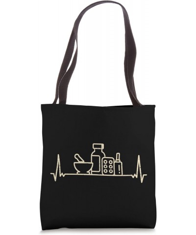 Pharmacists Heartbeat for a apothecary, chemist or druggist Tote Bag $9.02 Totes