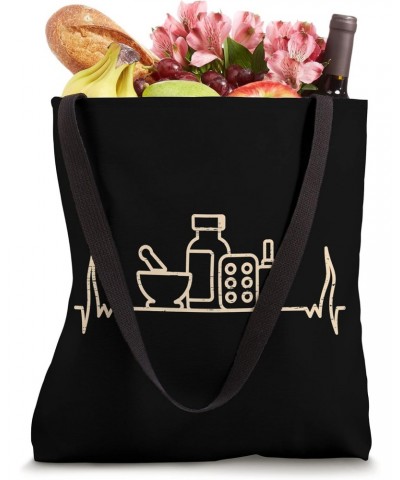 Pharmacists Heartbeat for a apothecary, chemist or druggist Tote Bag $9.02 Totes