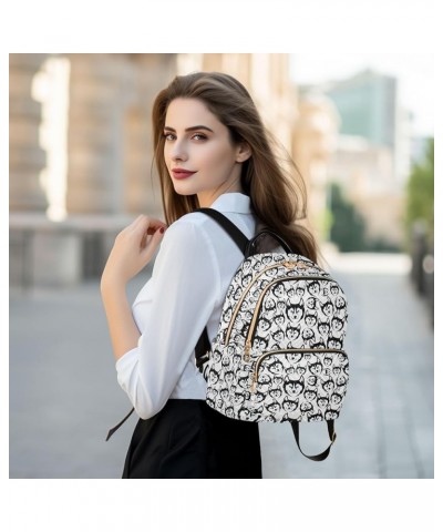 Travel Backpack Purse for Women Fashion Anti-theft Work Casual Husky Dog Black Daypack Shoulder Bag Medium Size Medium $19.60...