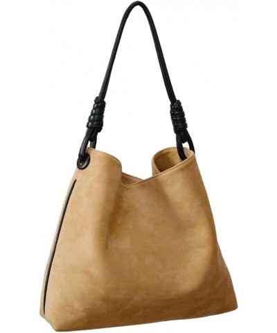 Suede Hobo Bag for Women Vintage Shoulder Bag Work Bag Casual Purses Daily Bag Satchel Light Brown $13.76 Shoulder Bags