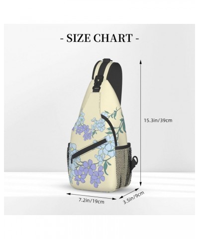 Cross chest bag diagonally Fresh Orchids pattern Suitable For Men And Women outdoor hiking Work Daily travel trips, Black, On...