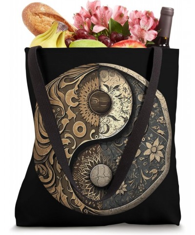 Balance and Harmony: Yin Yang Symbol, Forest, Nature Lover Tote Bag $12.25 Totes