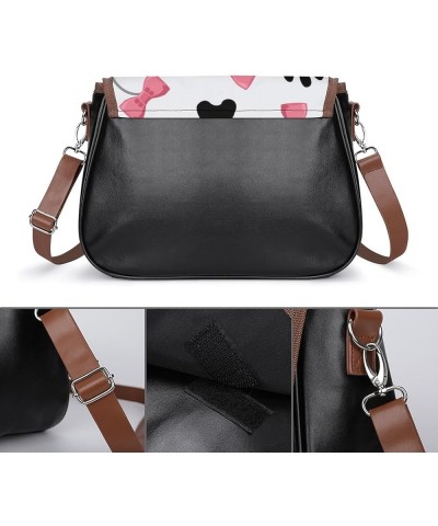 Fashion Flap Over PU Leather Small Crossbody Bag, Women Vintage Purse Bag Shoulder Bag Pattern (657) $21.31 Shoulder Bags