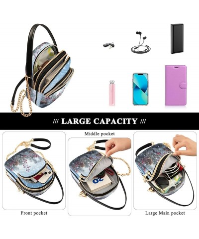 Crossbody Bags For Women Crossbody Bag Leather Chain Strap Multi Zipper Pockets Phone Purses Handbag Shoulder Bag Color 10 $1...