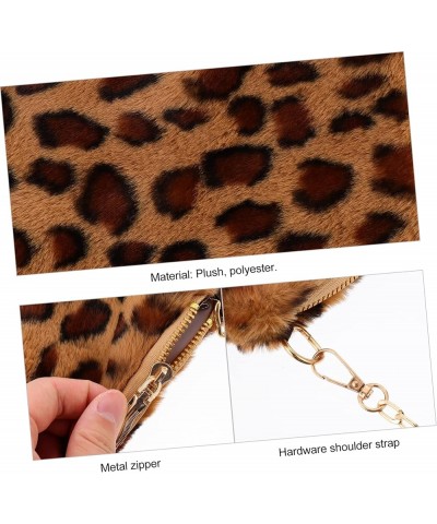 2pcs Plush Bag Mini Wallet for Women Shoulder Bag Leopard Purse Ladies Purse Cellphone Wallet Crossbody Khakix2pcs $11.47 Cro...