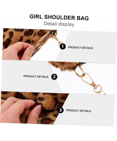 2pcs Plush Bag Mini Wallet for Women Shoulder Bag Leopard Purse Ladies Purse Cellphone Wallet Crossbody Khakix2pcs $11.47 Cro...