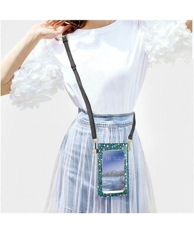 Small Crossbody Bags Cell Phone Purse for Women With Clear Window Touch Screen Purse Pineapple $9.84 Shoulder Bags