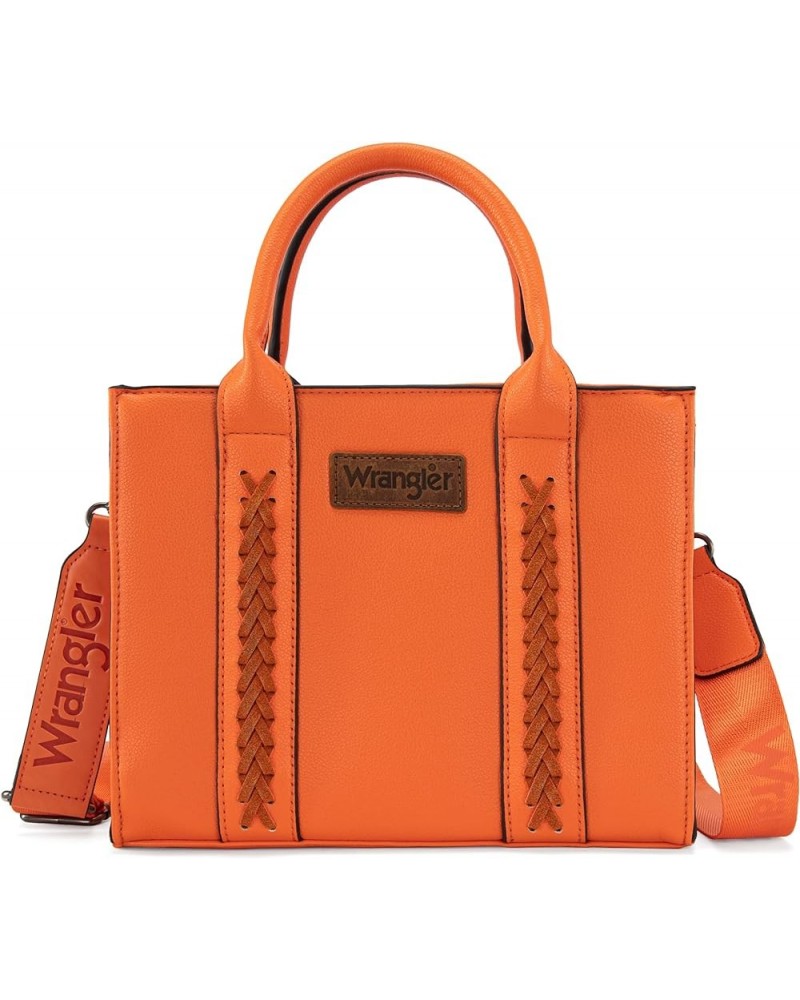 Tote Bags for Women Top-handle Handbags and Purses for Women D Plain Orange $18.00 Totes