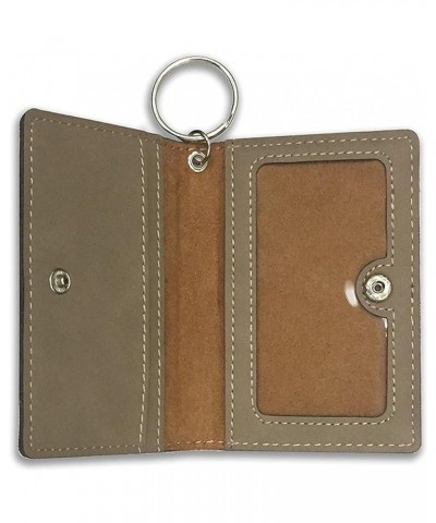 ID Holder Wallet, Music Staff Heart, Personalized Engraving Included (Rustic) Light Brown $11.48 Wallets