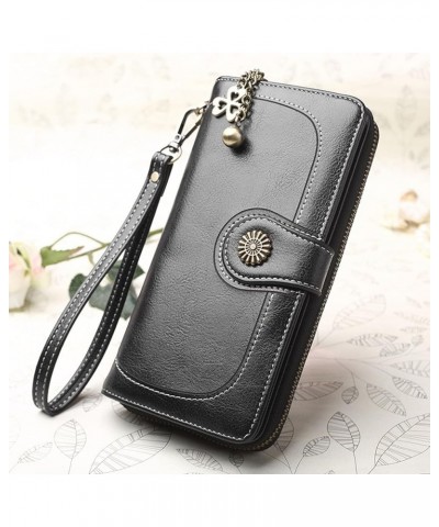 Womens Wallet, Exquisite Workmanship, PU Leather Card Holder, Good Texture, Multifunctional for Coins (Peacock Blue) Black $1...