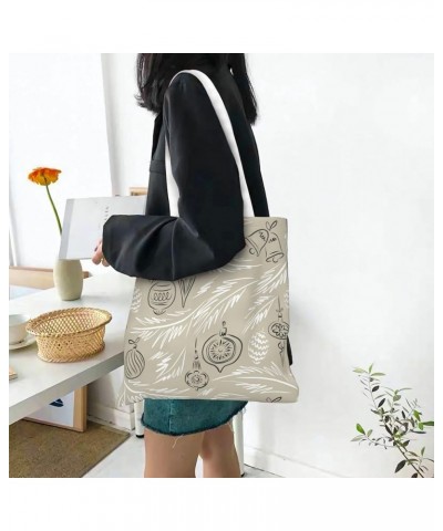 Merry Christmas Single Shoulder Fashion Canvas Tote Shopping Bags Handbags For Men And Women Merry Christmas18 $9.94 Totes