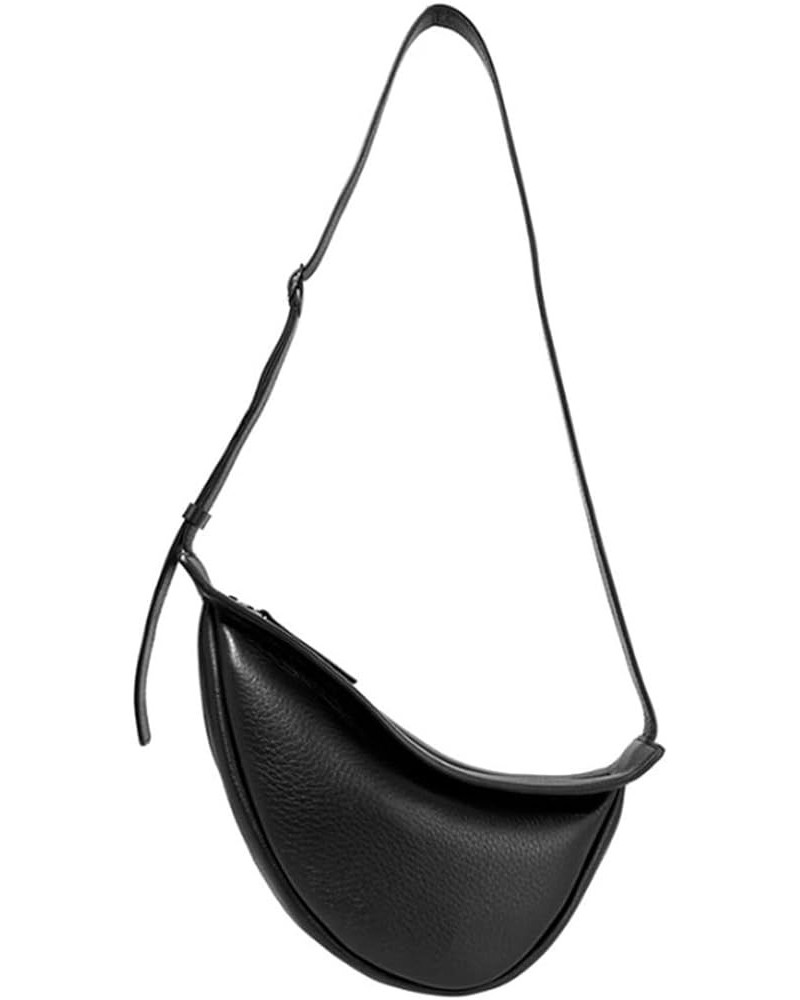 Crossbody Bag for Women Vintage Phone Bags Leather Shoulder Bag Daily Purse-Black Black $22.37 Totes