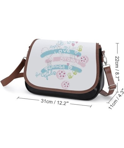 Fashion Crossbody Bags Women's Shoulder Bags Classic City Leather Satchels Hobo Bags Rainbow Mouse Cartoon Color1 $25.36 Cros...