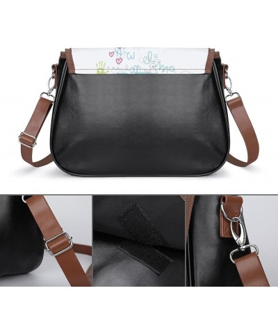 Fashion Crossbody Bags Women's Shoulder Bags Classic City Leather Satchels Hobo Bags Rainbow Mouse Cartoon Color1 $25.36 Cros...