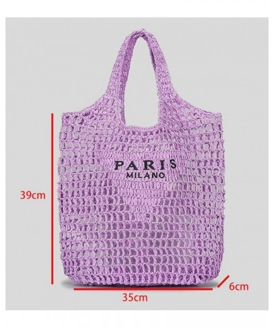 Beach Mesh Bag for Women Casual Straw Tote Bag Hollow Foldable Hobo Shoulder Bag For Beach Travel Vacation Khaki $14.62 Totes