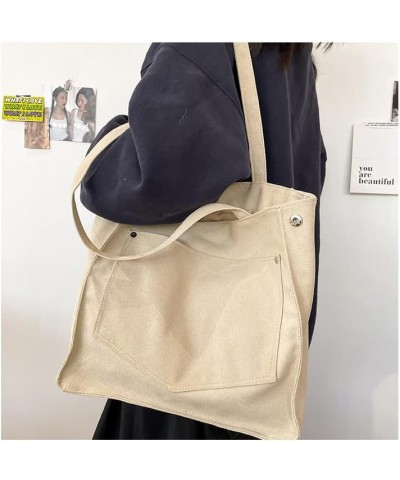 Retro simple large capacity crossbody bag shoulder bag handmade messenger backpack for men and women (Khaki) Beige $30.00 Bac...