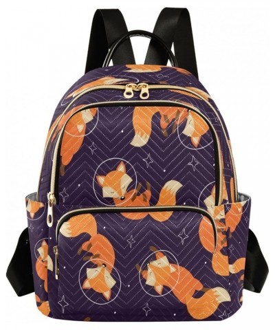 Space Fox Fashion Backpack Purse Ladies Fashion Rucksack Travel Shoulder Bag Casual Daily Backpack Medium $17.39 Backpacks