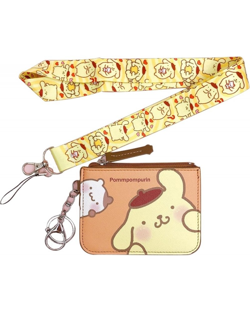 Cute Anime Wallet, Cartoon Credit Card Holder Purse with Anime Lanyard for Women Girl Gifts(Kuro) Pomm $7.41 Wallets