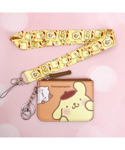 Cute Anime Wallet, Cartoon Credit Card Holder Purse with Anime Lanyard for Women Girl Gifts(Kuro) Pomm $7.41 Wallets