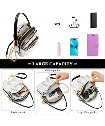 Golden Black Marble Crossbody Bags for Women Fanny Packs Small Sling Cross Body Bag Phone Mini Wallet Purse J022 $10.70 Cross...