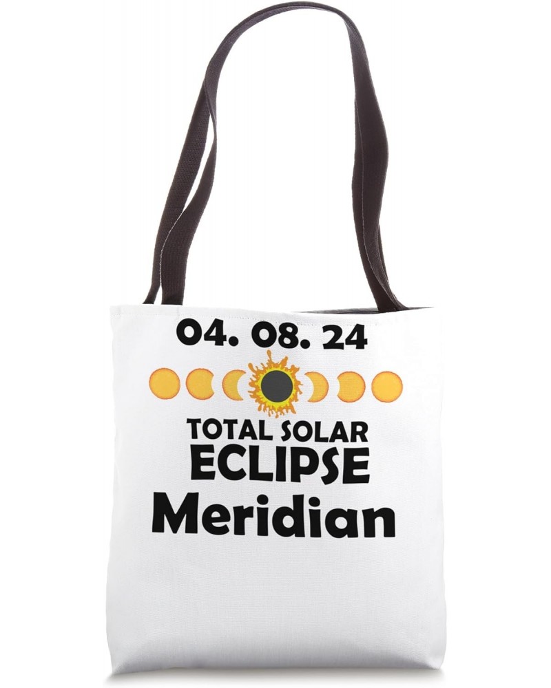 Meridian Texas Total Solar Eclipse 2024 Tote Bag $11.00 Totes