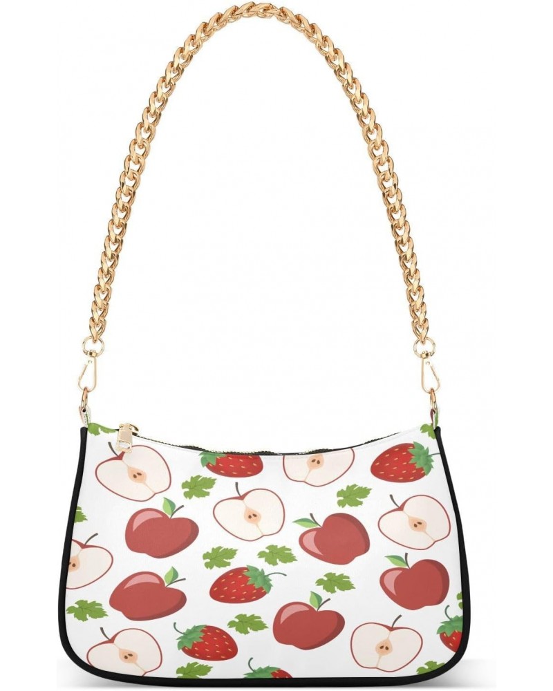 Fruit Strawberry Shoulder Bag for Women Shoulder Handbags with Zipper Closure Small Clutch Purses Crossbody Bags for Women $1...