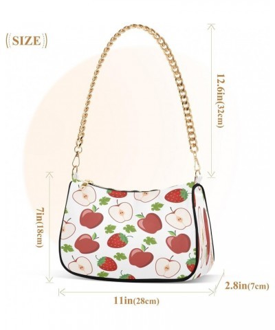 Fruit Strawberry Shoulder Bag for Women Shoulder Handbags with Zipper Closure Small Clutch Purses Crossbody Bags for Women $1...