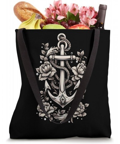 Maritime Nautical Ocean Sailor Ship Anchor Boating Tote Bag $16.21 Totes