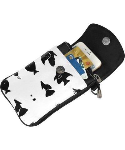 Fallen Leaves On A Tranquil Lake Stylish And Secure Cell Phone Purse Wallet Crossbody - Perfect For Daily Use And Travel Blac...