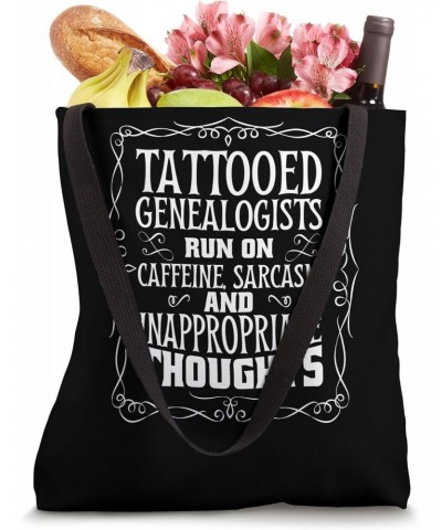 Tattooed Genealogy for Family Ancestry and Genealogists Tote Bag $9.98 Totes