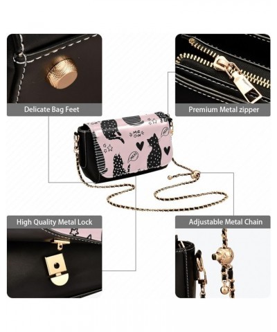 Crossbody Bags for Women Trendy Women's Black Shoulder Bag Small PU Leather Flap Cross Body Bag Handbags Pattern3 $19.26 Cros...