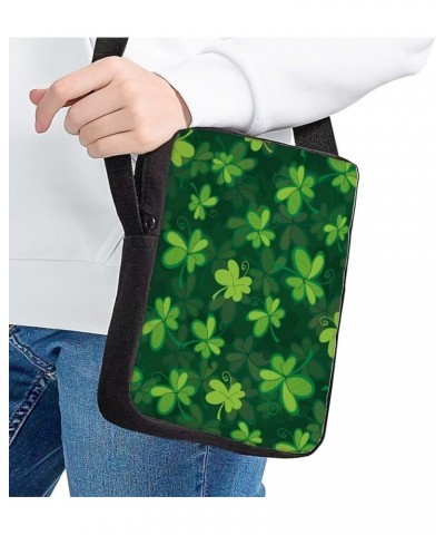 Fashion Cossbody Messenger Bag Christmas Decorations Gift Handbag Purse Shoulder Bag Happy Saint Patrick $8.24 Shoulder Bags